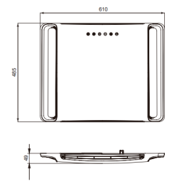 Wymiary jednostki wewnętrznej